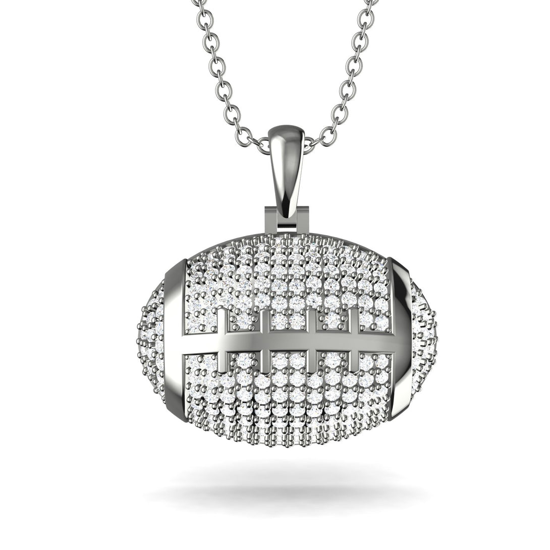American Football Diamond Necklace - Jeremy No. 3