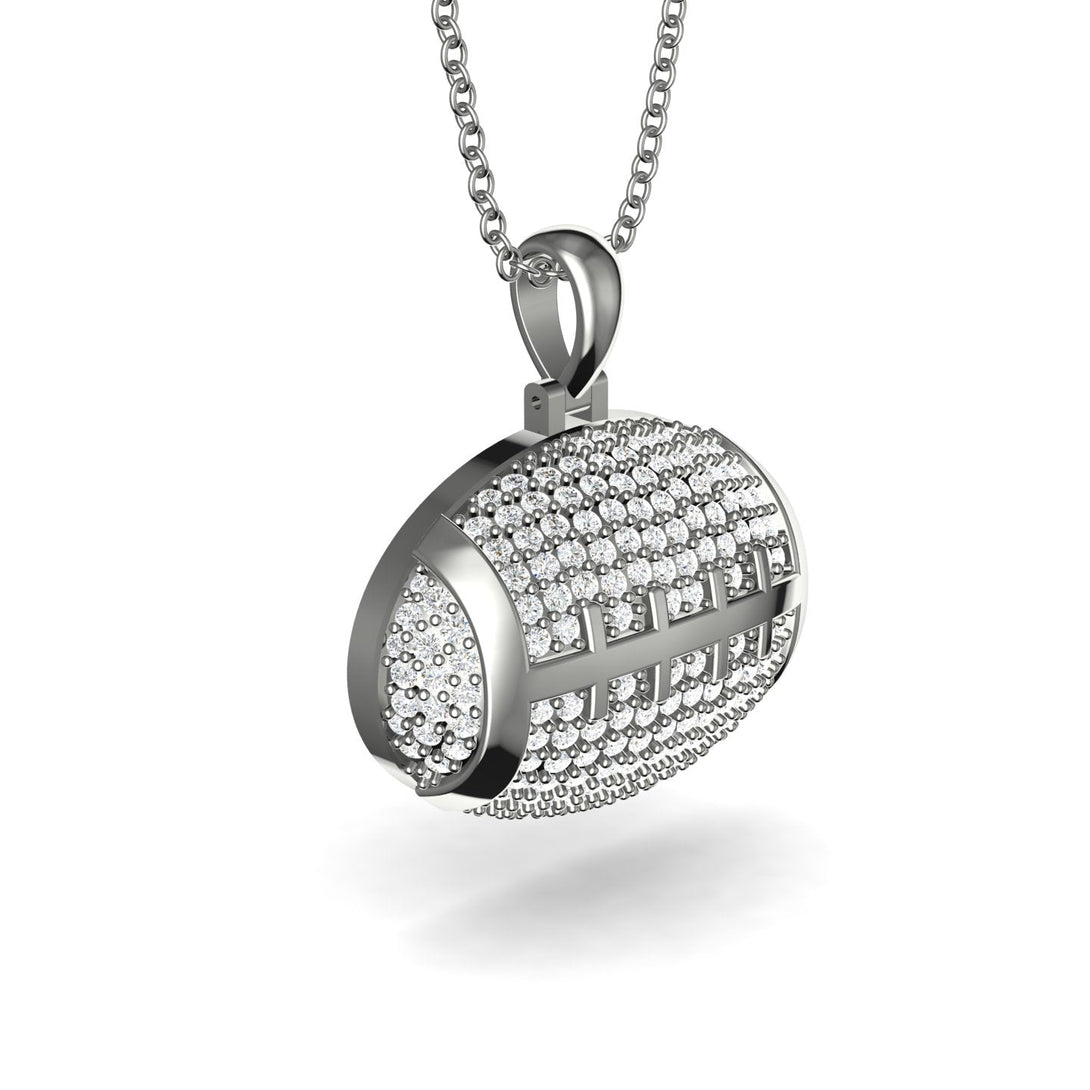 American Football Diamond Necklace - Jeremy No. 3