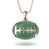 American Football Emerald Necklace - Jeremy No. 5