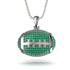 American Football Emerald Necklace - Jeremy No. 6