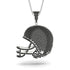American Football Helmet Black Diamond Pendant - Dennis No. 9