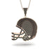 American Football Helmet Black Diamond Pendant - Dennis No. 8