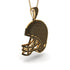 American Football Helmet Black Diamond Pendant - Dennis No. 7