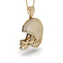 American Football Helmet Diamond Pendant - Dennis No. 1