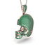 American Football Helmet Emerald Pendant - Dennis No. 5