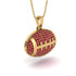 American Football Ruby Necklace - Jeremy No. 10