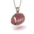 American Football Ruby Necklace - Jeremy No. 11