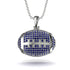 American Football Sapphire Necklace - Jeremy No. 15