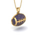 American Football Sapphire Necklace - Jeremy No. 13