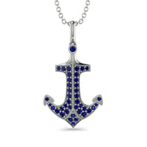 Anchor Sapphire Pendant - Brandon No. 15 image 1