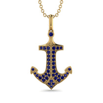 Anchor Sapphire Pendant - Brandon No. 13 image 1