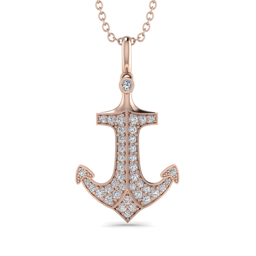 Anchor Diamond Pendant - Brandon No. 2