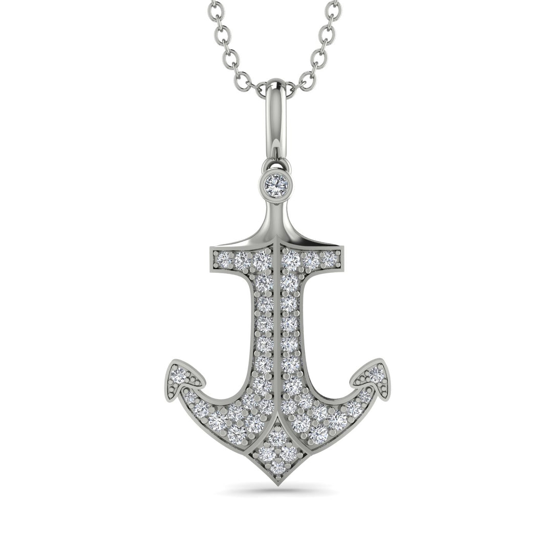 Anchor Diamond Pendant - Brandon No. 3