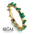 Baguette Emerald Eternity Band - Journee No. 4