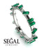 Baguette Emerald Eternity Band - Journee No. 6