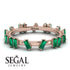 Baguette Emerald Eternity Band - Journee No. 5