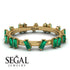 Baguette Emerald Eternity Band - Journee No. 4