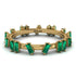 Baguette Emerald Eternity Band - Journee No. 4
