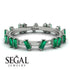 Baguette Emerald Eternity Band - Journee No. 6