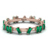 Baguette Emerald Eternity Band - Journee No. 5