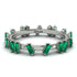 Baguette Emerald Eternity Band - Journee No. 6