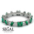 Baguette Emerald Eternity Band - Journee No. 6