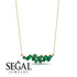Baguette Emerald Necklace - Arielle No. 19