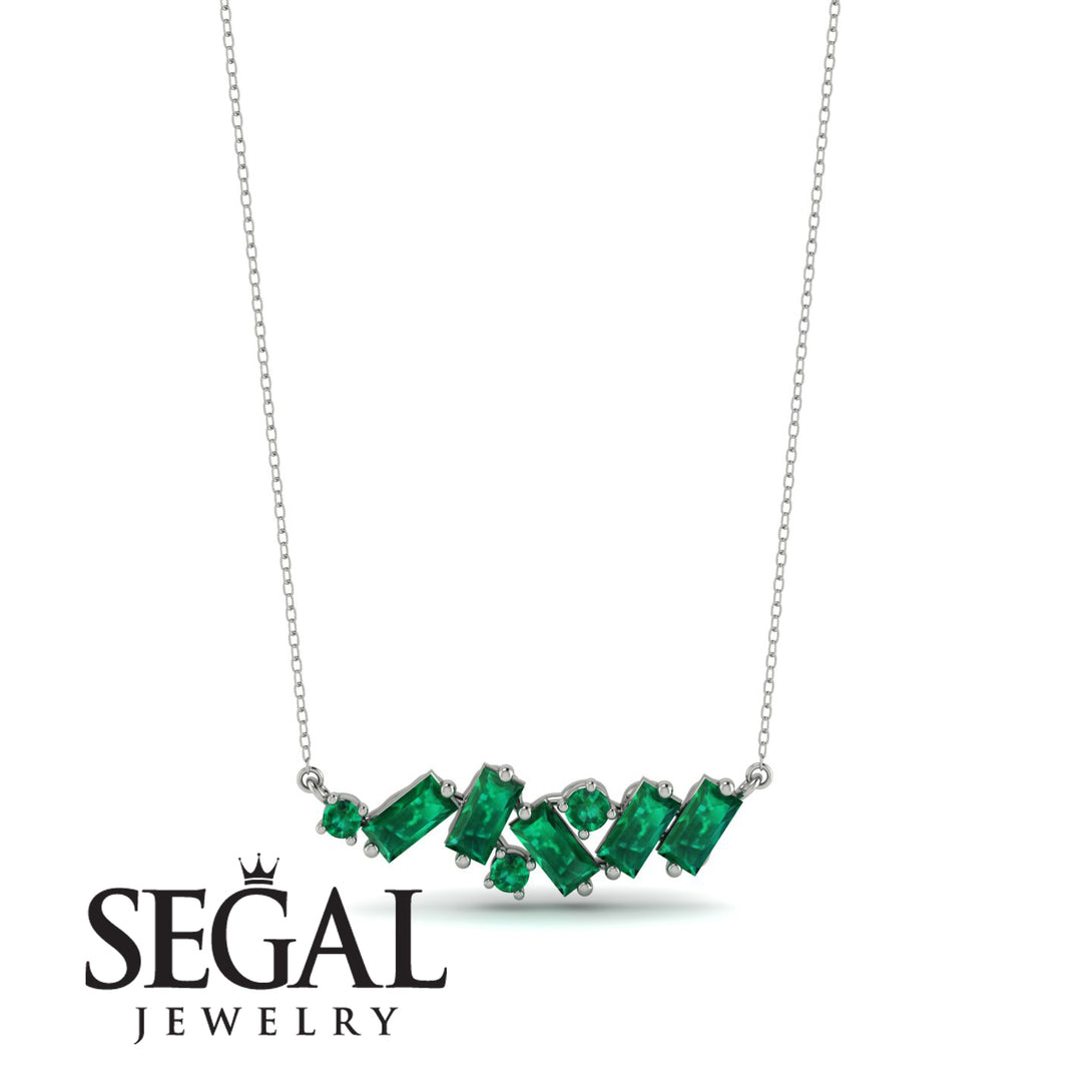 Baguette Emerald Necklace - Arielle No. 21