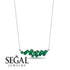 Baguette Emerald Necklace - Arielle No. 21