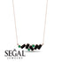 Baguette Emerald Necklace - Arielle No. 35