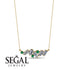 Baguette Emerald Necklace - Arielle No. 4