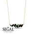 Baguette Emerald Necklace - Arielle No. 34