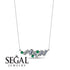 Baguette Emerald Necklace - Arielle No. 6