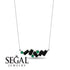 Baguette Emerald Necklace - Arielle No. 36