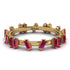 Baguette Ruby Eternity Band - Journee No. 10
