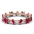 Baguette Ruby Eternity Band - Journee No. 11