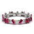 Baguette Ruby Eternity Band - Journee No. 12