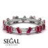 Baguette Ruby Eternity Band - Journee No. 12