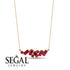 Baguette Ruby Necklace - Arielle No. 55