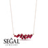 Baguette Ruby Necklace - Arielle No. 56