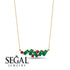Baguette Ruby Necklace - Arielle No. 25