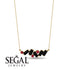 Baguette Ruby Necklace - Arielle No. 40