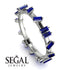 Baguette Sapphire Eternity Band - Journee No. 15