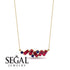 Baguette Sapphire Necklace - Arielle No. 58