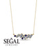 Baguette Sapphire Necklace - Arielle No. 13