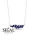 Baguette Sapphire Necklace - Arielle No. 75