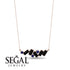 Baguette Sapphire Necklace - Arielle No. 44