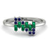 Baguette And Round Emerald Band - Daniela No. 66 image 1