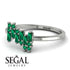 Baguette And Round Emerald Band - Daniela No. 21 image 3