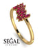Baguette And Round Ruby Band - Daniela No. 55 image 2